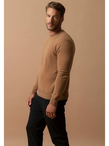 Perfect Cashmere Kasjmieren trui lichtbruin