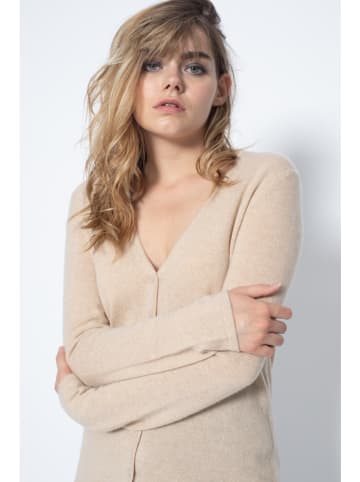 Perfect Cashmere Kaschmir-Cardigan "Paige" in Beige