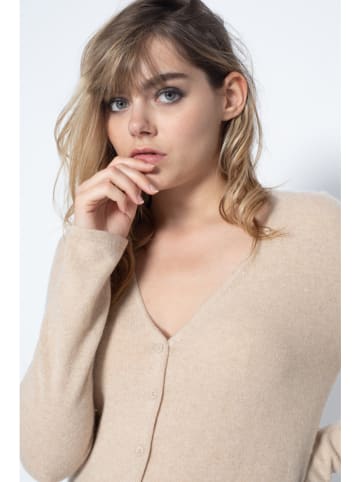 Perfect Cashmere Kaschmir-Cardigan "Paige" in Beige