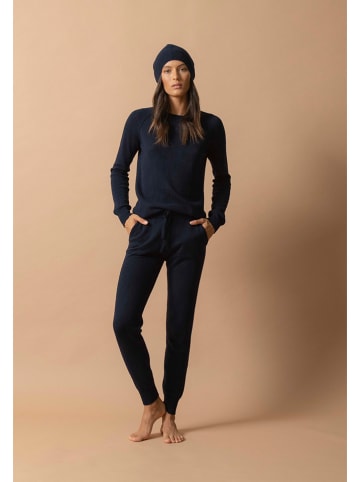 Perfect Cashmere Kaszmirowa czapka "Faith" w kolorze granatowym
