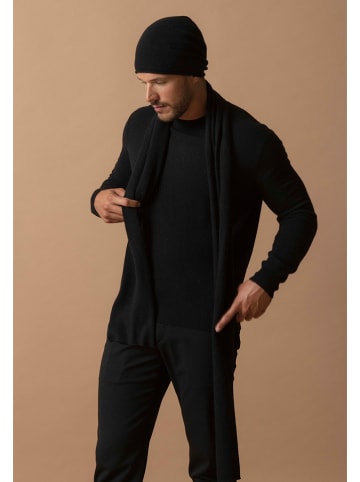 Perfect Cashmere Kaschmir-Schal "Kelly" in Schwarz - (L)200 x (B)30 cm