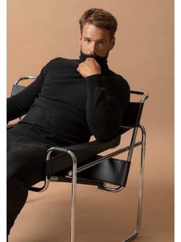 Perfect Cashmere Kaschmir-Rollkragenpullover "Trevor" in Schwarz