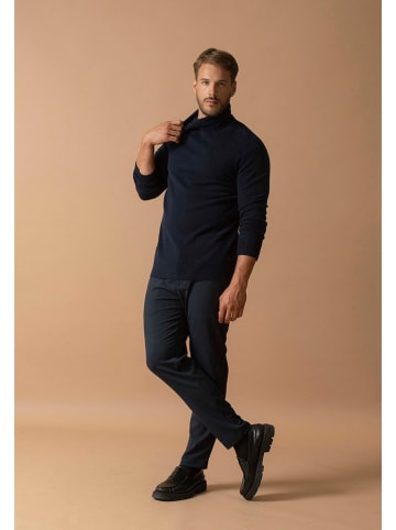 Perfect Cashmere Kasjmieren coltrui "Trevor" donkerblauw