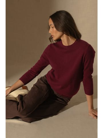 Perfect Cashmere Kaschmir-Pullover "Vanessa" in Dunkelrot