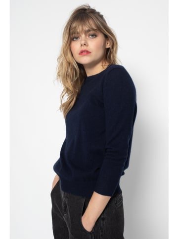 Perfect Cashmere Kaszmirowy sweter "Vanessa" w kolorze granatowym