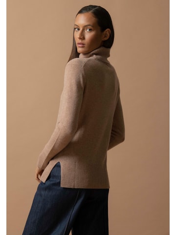 Perfect Cashmere Kaschmir-Rollkragenpullover "Tracy" in Beige