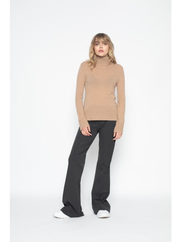 Perfect Cashmere Kaschmir-Rollkragenpullover "Tracy" in Beige