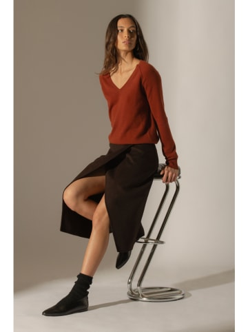 Perfect Cashmere Kaszmirowy sweter w kolorze ceglanym