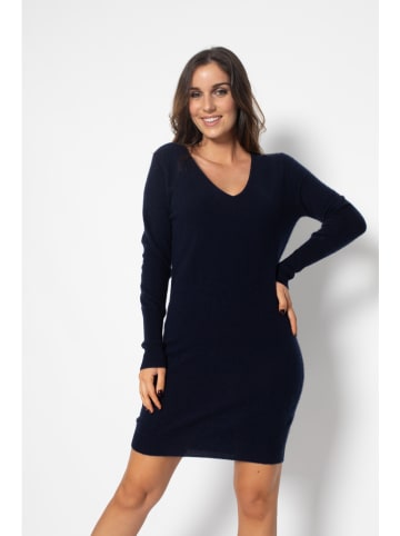 Perfect Cashmere Kaschmir-Kleid "Joy" in Dunkelblau