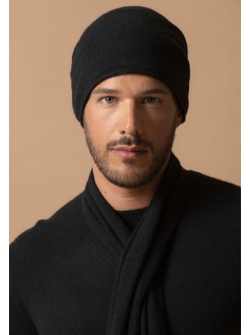 Perfect Cashmere Kaschmir-Mütze "June" in Schwarz