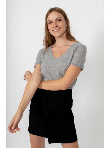 Perfect Cashmere Kaszmirowa koszulka "Efimia" w kolorze szarym