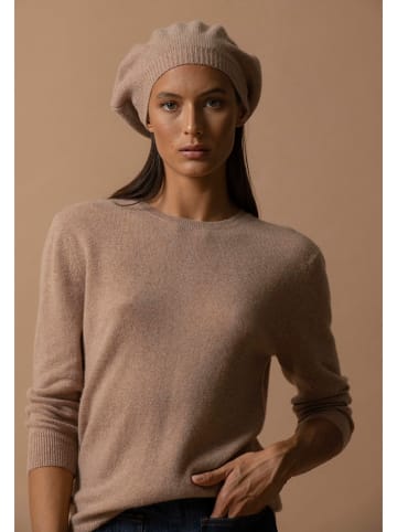 Perfect Cashmere Kaszmirowa czapka "Cloe" w kolorze jasnobrązowym