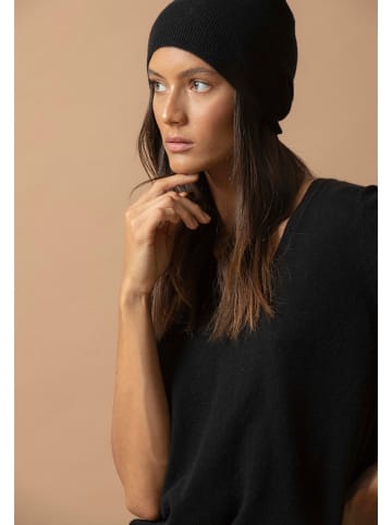Perfect Cashmere Kaschmir-Mütze "Popi" in Schwarz