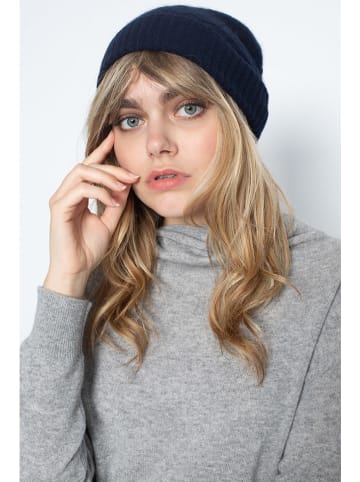 Perfect Cashmere Mütze "Popi" in Dunkelblau