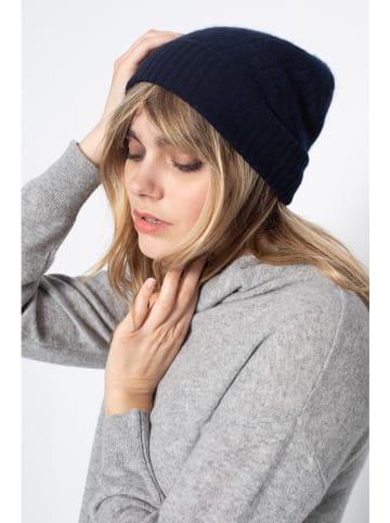 Perfect Cashmere Mütze "Popi" in Dunkelblau