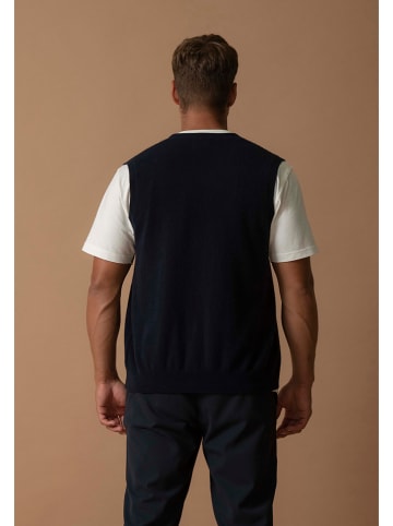 Perfect Cashmere Kaschmir-Weste "Arthur" in Dunkelblau