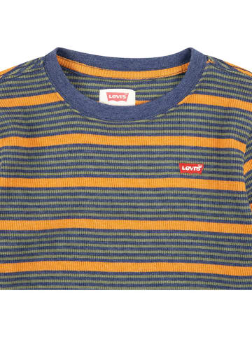 Levi's Kids Longsleeve donkerblauw/oranje