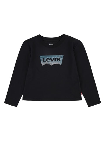 Levi's Kids Longsleeve "Meet and greet glitter bat" zwart