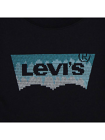 Levi's Kids Koszulka "Meet and greet glitter bat" w kolorze czarnym