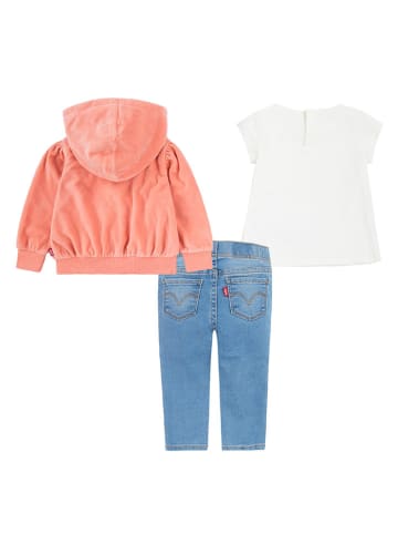 Levi's Kids 3tlg. Outfit in Rosa/ Blau