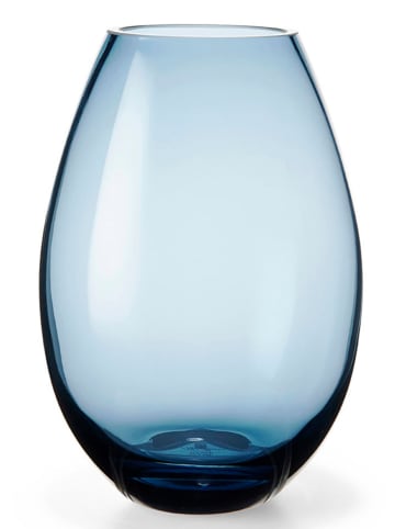 Holme Gaard Vaas "Cocoon" donkerblauw - (H)20,5 x Ø 14,3 cm