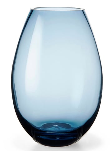 Holme Gaard Vase "Cocoon" in Dunkelblau - (H)20,5 x Ø 14,3 cm