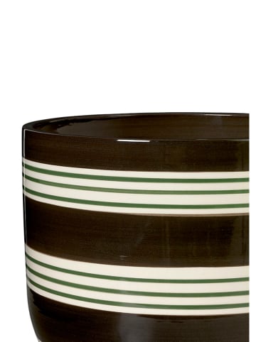 Kähler Bloempot "Omaggio" bruin/crème - (H)18 x Ø 19 cm