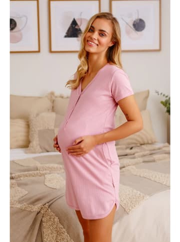 Doctor Nap Ciążowa koszula nocna w kolorze jasnoróżowym