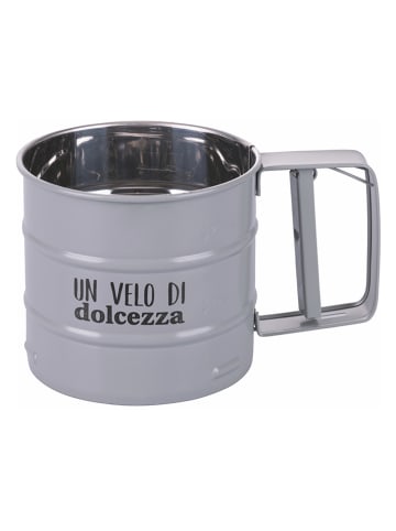 Villa d´Este Przesiewak w kolorze srebrnym - wys. 15 x Ø 10,5 cm