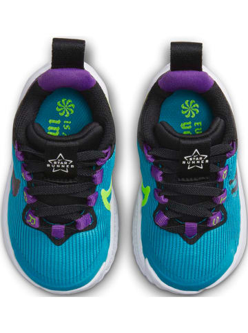 Nike Buty "Star Runner 4" w kolorze niebiesko-fioletowo-czarnym do biegania