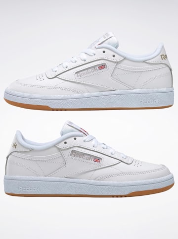 Reebok Skórzane sneakersy "Club C 85" w kolorze białym