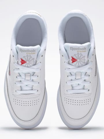 Reebok Skórzane sneakersy "Club C 85" w kolorze białym