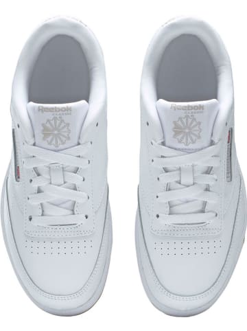 Reebok Leder-Sneakers "Club C" in Weiß