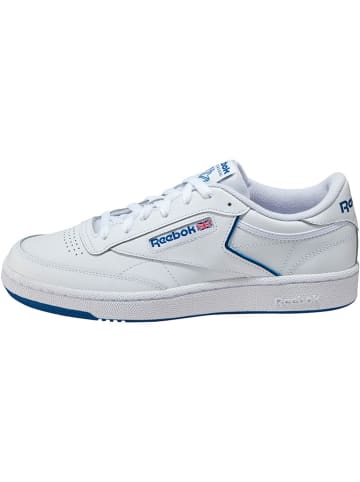 Reebok Leder-Sneakers "Club C 85" in Weiß/ Blau