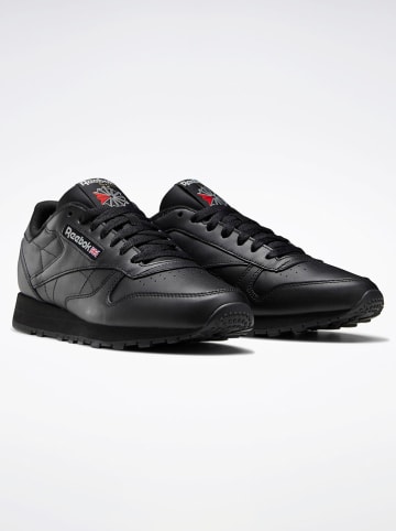 Reebok Leder-Sneakers "Classic" in Schwarz