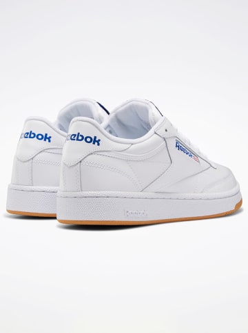 Reebok Leder-Sneakers "Club C 85" in Weiß