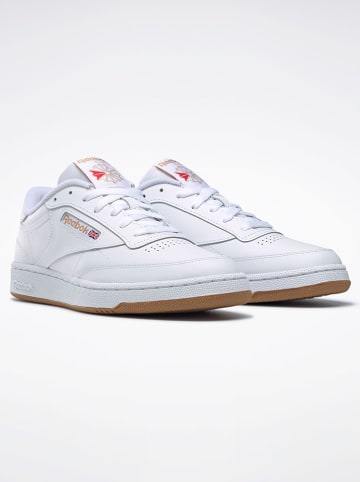 Reebok Leder-Sneakers "Club C 85" in Weiß