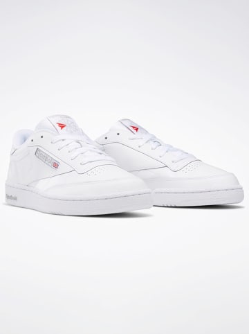 Reebok Skórzane sneakersy "Club C 85" w kolorze białym
