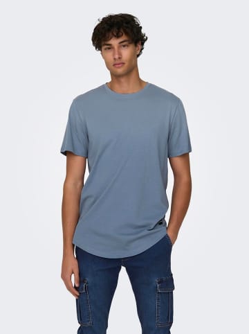 ONLY & SONS Shirt "Matt" in Blau