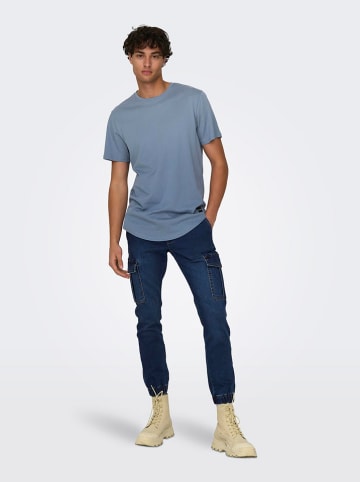 ONLY & SONS Shirt "Matt" in Blau