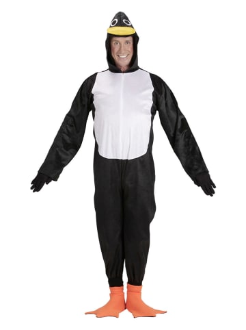 Carnival Party Kostümoverall "Pinguin" in Schwarz/ Weiß