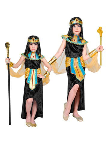 Carnival Party 5-delig kostuum "Egyptische Koningin" zwart/meerkleurig