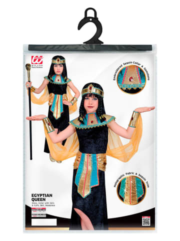 Carnival Party 5-delig kostuum "Egyptische Koningin" zwart/meerkleurig