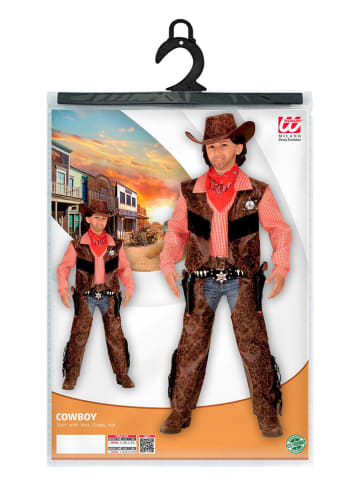 Carnival Party 3-częściowy kostium "Cowboy" w kolorze brązowym