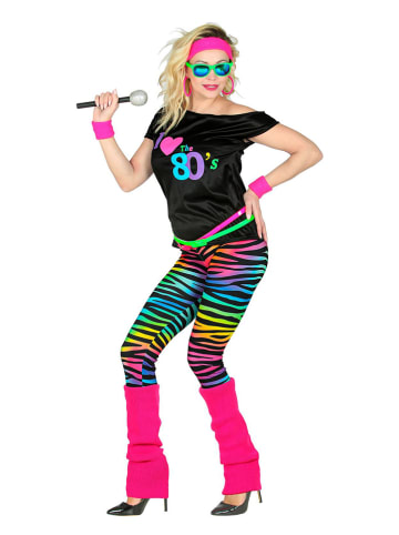 Carnival Party 7-delige outfit "80's Mode" meerkleurig