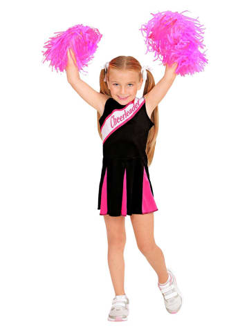 Carnival Party Kostümkleid "Cheerleader" in Schwarz/ Pink