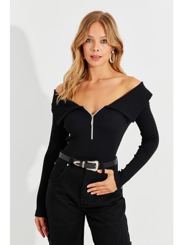 Milan Kiss Bluse in Schwarz