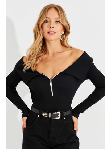 Milan Kiss Bluse in Schwarz