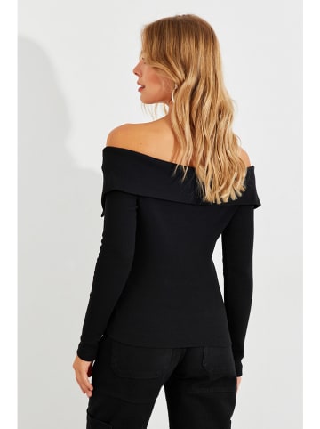 Milan Kiss Bluse in Schwarz