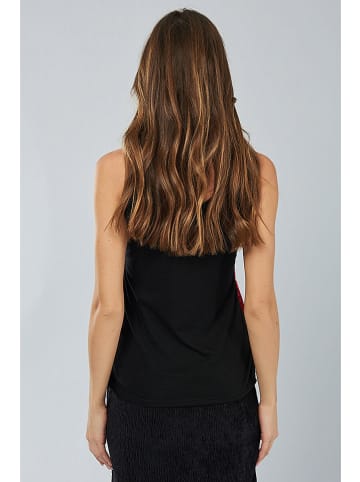 Milan Kiss Top rood/zwart